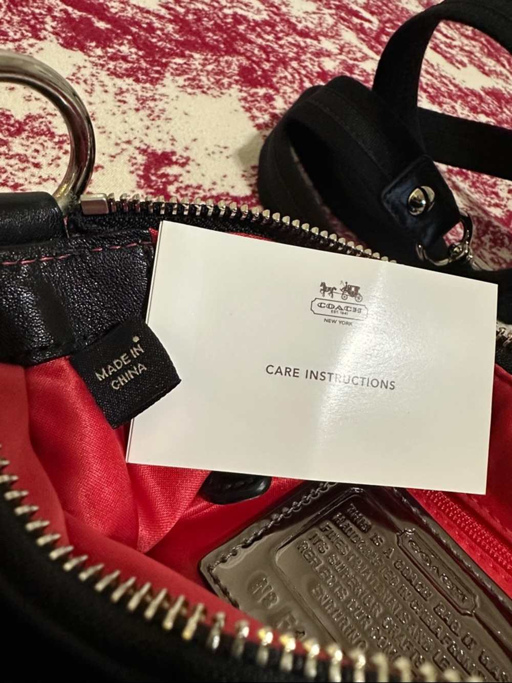 Coach Black Signature Canvas Shoulder Bag with Silver Hardware - Picture 15 of 15